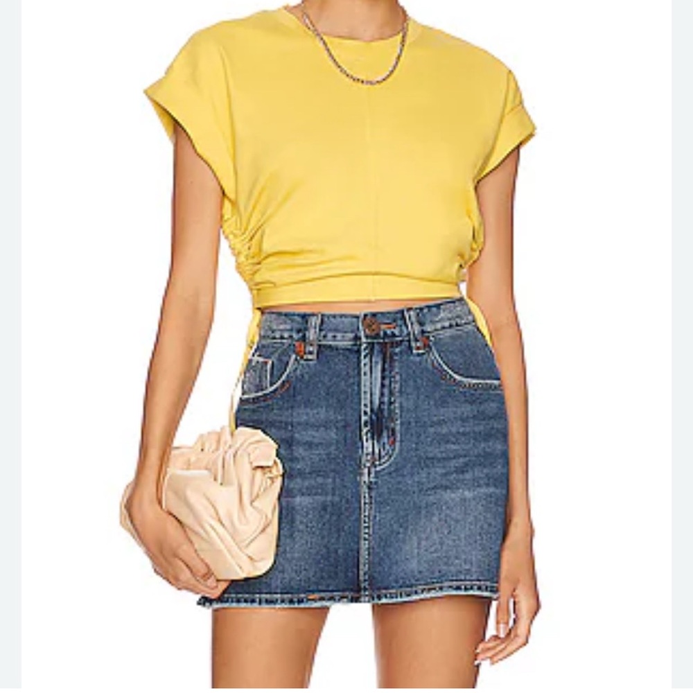 All Saints Mira Side Ruched Top. Size Medium. NWOT